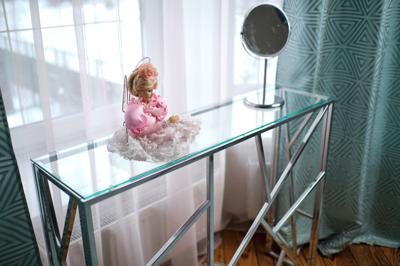 Консоль AllConsoles Консольный стол 1052-CS clear серебряный арт. 1052-CS clear