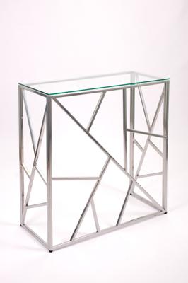 Консоль AllConsoles Консольный стол 1053-CS clear серебряный арт. 1053-CS clear