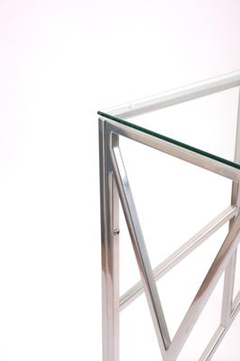 Консоль AllConsoles Консольный стол 1054-CS clear серебряный арт. 1054-CS clear