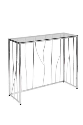 Консоль AllConsoles Консольный стол 1021-CS grey серебряный арт. 1021-CS grey