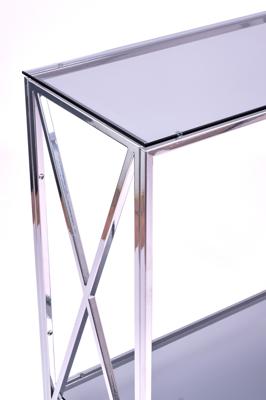 Консоль AllConsoles Консольный стол 1033-CS grey серебряный арт. 1033-CS grey