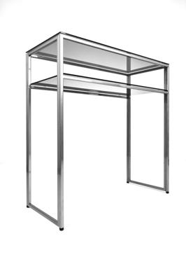 Консоль AllConsoles Консольный стол 1043-CS grey серебряный арт. 1043-CS grey