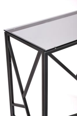 Консоль AllConsoles Консольный стол 1053-CB grey черный муар арт. 1053-CB grey