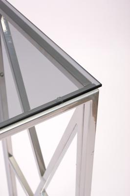 Консоль AllConsoles Консольный стол 1053-CS grey серебряный арт. 1053-CS grey