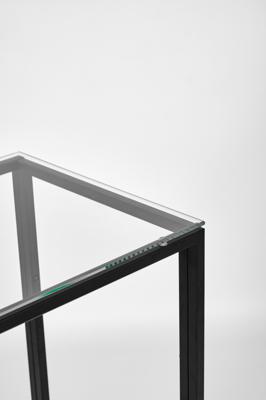 Консоль AllConsoles Консольный стол 1083-CB clear черный муар арт. 1083-CB clear