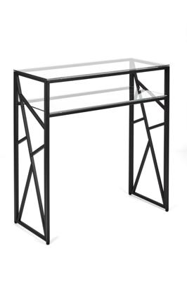Консоль AllConsoles Консольный стол 1093-CB clear черный муар арт. 1093-CB clear