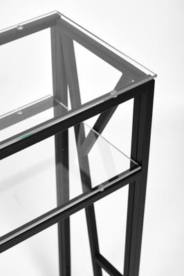 Консоль AllConsoles Консольный стол 1094-CB clear черный муар арт. 1094-CB clear