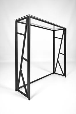 Консоль AllConsoles Консольный стол 1104-CB clear черный муар арт. 1104-CB clear