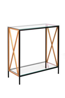 Консоль AllConsoles Консольный стол 1033-CB_G clear черный муар, золотой арт. 1033-CB_G clear