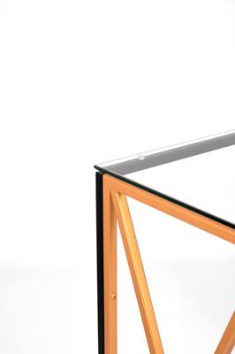 Консоль AllConsoles Консольный стол 1033-CB_G clear черный муар, золотой арт. 1033-CB_G clear