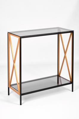 Консоль AllConsoles Консольный стол 1033-CB_G grey черный муар, золотой арт. 1033-CB_G grey