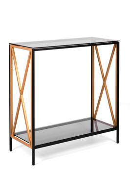 Консоль AllConsoles Консольный стол 1033-CB_G grey черный муар, золотой арт. 1033-CB_G grey
