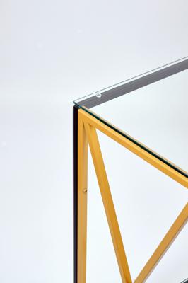 Консоль AllConsoles Консольный стол 1031-CB_G clear черный муар, золотой арт. 1031-CB_G clear