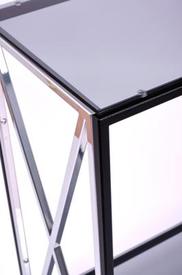 Консоль AllConsoles Консольный стол 1031-CB_S grey черный муар, серебряный арт. 1031-CB_S grey