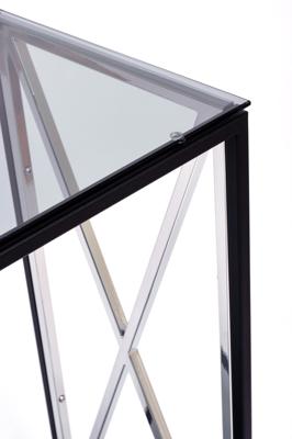Консоль AllConsoles Консольный стол 1031-CB_S grey черный муар, серебряный арт. 1031-CB_S grey