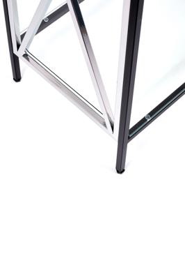 Консоль AllConsoles Консольный стол 1033-CB_S clear черный муар, серебряный арт. 1033-CB_S clear