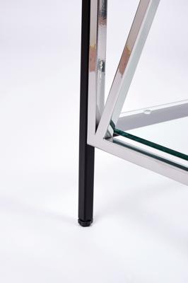 Консоль AllConsoles Консольный стол 1033-CB_S clear черный муар, серебряный арт. 1033-CB_S clear