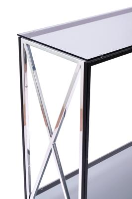 Консоль AllConsoles Консольный стол 1033-CB_S grey черный муар, серебряный арт. 1033-CB_S grey