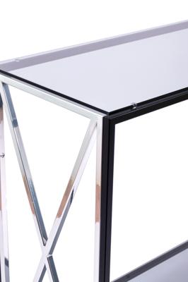 Консоль AllConsoles Консольный стол 1033-CB_S grey черный муар, серебряный арт. 1033-CB_S grey