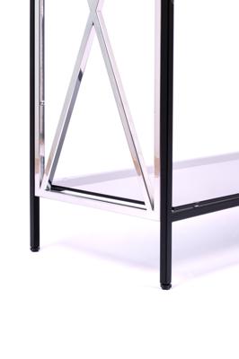 Консоль AllConsoles Консольный стол 1033-CB_S grey черный муар, серебряный арт. 1033-CB_S grey