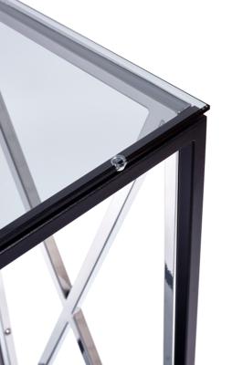 Консоль AllConsoles Консольный стол 1033-CB_S grey черный муар, серебряный арт. 1033-CB_S grey