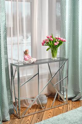 Консоль AllConsoles Консольный стол 1052-CS grey серебряный арт. 1052-CS grey