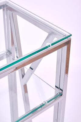Консоль AllConsoles Консольный стол 1092-CS clear серебряный арт. 1092-CS clear