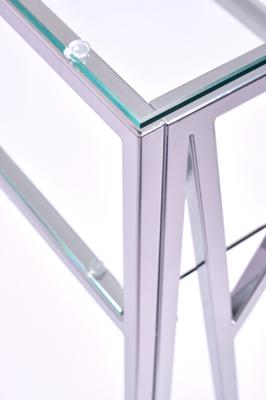 Консоль AllConsoles Консольный стол 1092-CS clear серебряный арт. 1092-CS clear