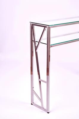 Консоль AllConsoles Консольный стол 1092-CS clear серебряный арт. 1092-CS clear