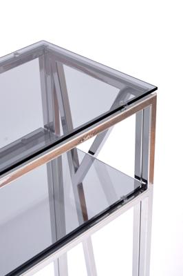 Консоль AllConsoles Консольный стол 1092-CS grey серебряный арт. 1092-CS grey
