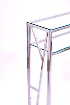 Консоль AllConsoles Консольный стол 1094-CS clear серебряный арт. 1094-CS clear