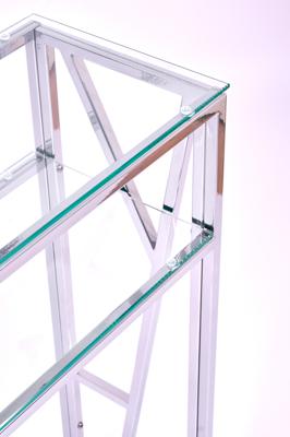 Консоль AllConsoles Консольный стол 1094-CS clear серебряный арт. 1094-CS clear