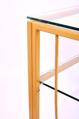 Консоль AllConsoles Консольный стол 1121-CG clear золотой арт. 1121-CG clear