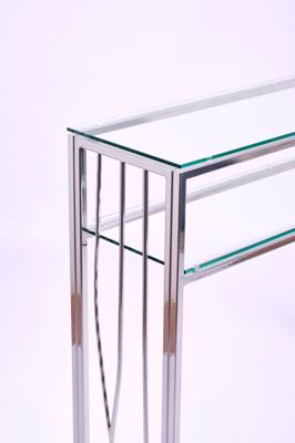 Консоль AllConsoles Консольный стол 1122-CS clear серебряный арт. 1122-CS clear