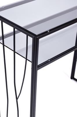 Консоль AllConsoles Консольный стол 1123-CB grey черный муар арт. 1123-CB grey