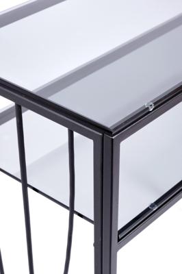Консоль AllConsoles Консольный стол 1123-CB grey черный муар арт. 1123-CB grey