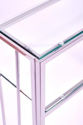 Консоль AllConsoles Консольный стол 1123-CS clear серебряный арт. 1123-CS clear