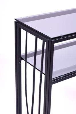 Консоль AllConsoles Консольный стол 1124-CB grey черный муар арт. 1124-CB grey