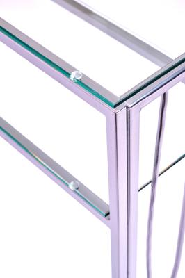 Консоль AllConsoles Консольный стол 1124-CS clear серебряный арт. 1124-CS clear