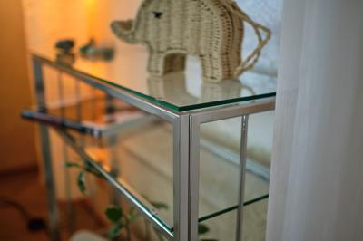 Консоль AllConsoles Консольный стол 1124-CS clear серебряный арт. 1124-CS clear