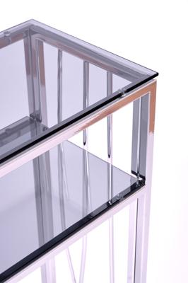 Консоль AllConsoles Консольный стол 1124-CS grey серебряный арт. 1124-CS grey
