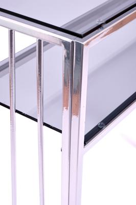 Консоль AllConsoles Консольный стол 1124-CS grey серебряный арт. 1124-CS grey
