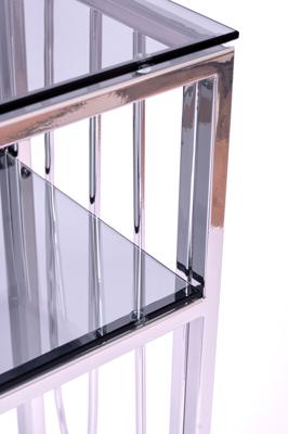 Консоль AllConsoles Консольный стол 1124-CS grey серебряный арт. 1124-CS grey