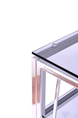Консоль AllConsoles Консольный стол 1124-CS grey серебряный арт. 1124-CS grey
