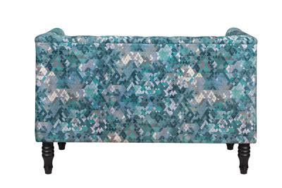 Диван MAK interior Двухместные диваны Двухместный зеленый диван Rose triangle арт. KS-03-2-G