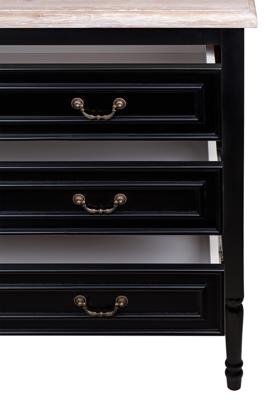 Комод MAK interior Дизайнерские комоды Черный комод из дуба Kaliko old oak арт. MGXG-07BO