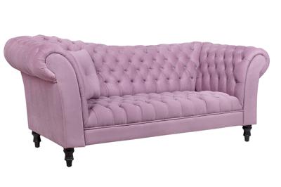Диван MAK interior Двухместные диваны Розовый велюровый диван Lina Pink арт. 7LV-54-3PI