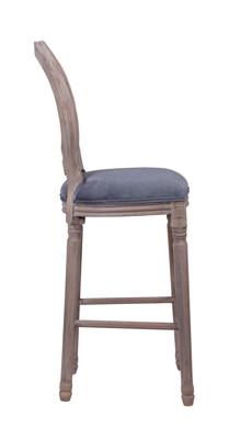 Стул барный MAK interior Дизайнерские барные стулья Барный стул Filon vell grey арт. 5KS24519-VG
