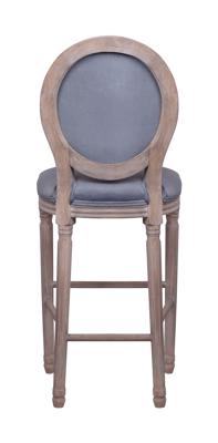 Стул барный MAK interior Дизайнерские барные стулья Барный стул Filon vell grey арт. 5KS24519-VG
