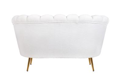 Диван MAK interior Двухместные диваны Дизайнерский диван ракушка букле бежевый Pearl double арт. 7LV29042-BU